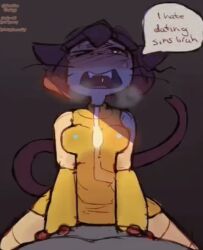 1boy 1girls 2d 2d_animation 3rd_party_edit animal_ears animated anthro blush bouncing_breasts cat_ears cat_tail cowgirl_position dialogue female furry gameoverse kemonomimi kit_(gameoverse) lecheryamoreva lewdlunacy_ male male_pov penetration_under_skirt pov pussy_juice pussy_juice_string questionable_consent riding_penis sex_under_dress sound sound_edit sound_effects straight tagme tail test trashyy vaginal_penetration video
