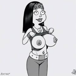 ai_generated american_dad big_breasts black_hair hayley_smith kingkongdong_(ai_artist) tagme