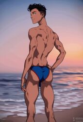 1boy ai_generated ass_focus big_ass big_butt conner_kent dc dc_comics solo superboy superboy_(conner_kent) superboy_(young_justice) tagme twink young_justice