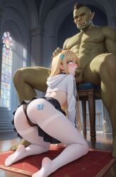 ai_generated cum deepthroat feet fellatio female footjob goth human human_female indoors light-skinned_female light_skin lustyeyes91 male male/female mindbreak orc orc_male orgasm original_character pantyhose princess sex slave stockings throne_room white white_legwear