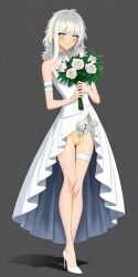 ai_assisted ai_generated anime_girl anime_style balls bangs blue_eyes blush condom erect_penis erection eye_contact eyelashes female flower flowers futa/female futa_focus futa_only futanari grey_background happy heels human intersex light_skin long_hair looking_at_viewer nervous nordenfuta penis platinum_blonde_hair rose_(flower) rubber slender_body testicles wedding wedding_dress
