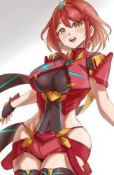 breasts core_crystal female female_only kenichi_art nintendo pyra short_hair solo tagme xenoblade_(series) xenoblade_chronicles_2