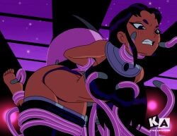 blackfire groping imminent_sex kyde questionable_consent teen_titans tentacle undressing