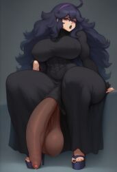 ai_generated big_balls big_breasts big_penis foreskin futanari gvukub hex_maniac huge_cock long_penis nintendo pokemon uncircumcised uncut wide_hips