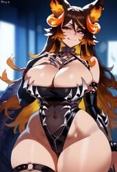 ai_generated ass big_ass big_butt bubble_butt hellhound indie_virtual_youtuber muscular_thighs rayasox sinder_(vtuber) thick_ass thick_legs thick_thighs virtual_youtuber wolf wolf_ears wolf_girl