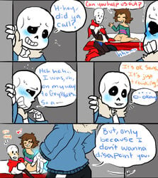 blue_penis comic_page ectoplasm frisk nsfwshamecave papyrus sans undertale