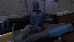 male male_focus male_only masturbation mrkipler non-human non-human_only penis solo solo_male tagme turian unusual_penis video