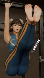 breznsfw chun-li chun-li_(fortnite) feet foot_fetish fortnite gym street_fighter