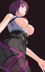 1girls 3d animated bangs breast_focus breasts breasts_out dzetaaura female honkai:_star_rail honkai_(series) huge_breasts kafka_(honkai:_star_rail) shorter_than_10_seconds solo tagme vertical_video video video_games walk_cycle walking