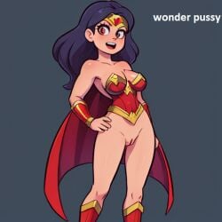 ai_generated cartoon cute dc female halloween nude solo wonder_woman