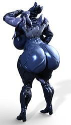 1girls 3d big_ass big_breasts big_hips character_request fat_ass fully_clothed huge_breasts huge_hips latex mask masked masked_female renö skin_tight solo spandex thick_thighs