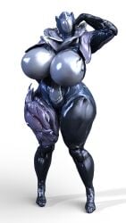 1girls 3d big_ass big_breasts big_hips character_request fat_ass fully_clothed huge_breasts huge_hips latex mask masked masked_female renö skin_tight solo spandex thick_thighs