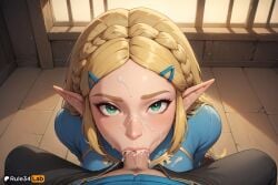 1boy 1boy1girl 1girls :>= ai_generated artist_name black_pants blonde_hair blowjob blue_shirt blush braid breasts breath_of_the_wild champion's_tunic_\(zelda\) clothed_sex cum cum_in_mouth cum_on_hair cum_overflow facial fellatio forehead green_eyes hair_ornament hairclip hi_res indoors lips long_hair looking_at_viewer looking_up male_pubic_hair nintendo oral pants parted_bangs patreon_logo patreon_username penis pointy_ears pov pov_crotch princess_zelda pubic_hair rule34lab solo_focus straight the_legend_of_zelda the_legend_of_zelda:_breath_of_the_wild thick_eyebrows uncensored zelda_(breath_of_the_wild)