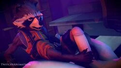 3d footjob human non-human penis raccoon rocket_raccoon tagme twitchyanimation video