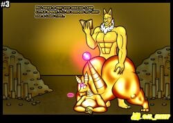 agalmatophilia al_gx ampharos anal anal_sex anthro anthrofied ass big_butt black_border border butt_grab butt_slap casual_nudity cave coin comic dominant duo english_text female femboy fur generation_1_pokemon generation_2_pokemon gold_(metal) hair hand_on_butt hi_res huge_butt hypno_(pokemon) hypnosis inanimate_transformation magic_user male male/female male/male mammal mature_female mind_control muscular muscular_male nintendo pendulum penetration petrification pokemon pokemon_(species) sex slap spiral spiral_eyes tail tesla_(roadbox62) text transformation yellow_body yellow_fur