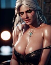 ai_generated big_breasts cd_projekt_red ciri cleavage the_witcher_(series) the_witcher_3:_wild_hunt