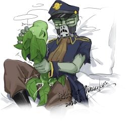 bodily_fluids cum cum_inside duo electronic_arts forced genital_fluids hi_res male male/male mihuankarya not_furry plants_vs._zombies popcap_games rape sex undead zombie