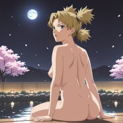 1girls ai_generated ass big_ass big_butt bing_ai blush breasts cleavage completely_nude curvaceous curvy curvy_body curvy_female curvy_figure feet female female_only from_behind huge_ass in_water light-skinned_female light_skin looking_at_viewer looking_back looking_back_at_viewer medium_breasts naruto naruto_(series) naruto_shippuden night nipples nude onsen outdoors pale-skinned_female pale_skin partially_submerged ponytail presenting presenting_ass presenting_hindquarters presenting_pussy quad_tails seaside sideboob smile solo solo_focus teal_eyes teen teenage_girl teenager temari thighs tomboy tsundere twintails water white_skin