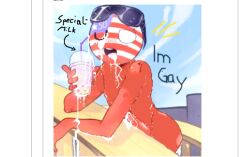 countryhumans cum_in_ass cum_in_mouth cum_on_eye cum_on_face cute cute_face cute_penis cute_pose eyes gay happy milk sexy sexy_body sexy_pose silly silly_face spilled_liquid spilled_milk united_states_of_america_(countryhumans)