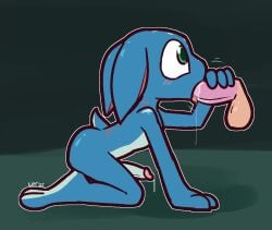 2025 ambiguous_species anthro anthro_focus anthro_on_anthro anthro_penetrated anthro_penetrating anthro_penetrating_anthro balls bent_over big_penis blue_penis blush bodily_fluids disembodied_penis drooling duo erection fellatio fizz_(lol) genital_fluids genitals glans green_eyes handjob kneeling league_of_legends male male/male male_focus male_penetrated male_penetrating male_penetrating_male marine motion_lines open_mouth oral orange_balls penetration penile penis penis_grab pink_glans pink_penis precum riot_games saliva sex solo_focus tencent tongue tongue_out ultilix yordle