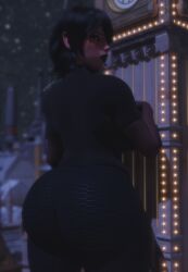 1girls alternate_version ass behind_view big_ass big_butt black_hair black_hair_female clock_tower dbhfrost from_behind from_behind_position gaintess giant_female giant_woman hotel_transylvania huge_ass huge_butt light-skinned_female light_skin mavis_dracula monster monster_girl pale-skinned_female pale_skin vampire vampire_girl
