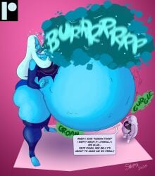amethyst_(steven_universe) ass belly big_ass big_belly big_breasts blue_diamond_(steven_universe) blue_skin breasts burp burping digestion digestion_noises feet female female_pred female_prey giantess_vore groan groaning_belly gurgle gurgling_belly huge_ass huge_belly huge_breasts human_prey male male_prey mass_vore massive_belly multiple_prey size_difference slosh sloshing_belly smappa steven_universe thick_thighs thighhighs toeless_legwear vore vore_belly