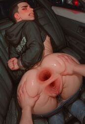 2boys after_rape after_sex ai_generated anal_gape arms_behind_back arms_bound_behind_back bound_arms bumhole_destruction buttholeking cuntboy gaping_anus gaping_pussy gay handcuffed handcuffs helpless human intersex light_skin male nonconsensual partially_clothed ruined_anus ruined_pussy spread_anus spread_ass spread_butt spread_pussy tunnel_gape yaoi