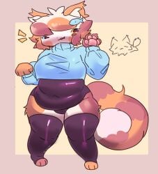 anthro big_breasts breasts busty busty_boy calico_cat chubby chubby_male domestic_cat fat_boy fat_man femboy furry male male_with_breasts minnow_(character)