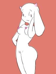 2d animal_humanoid anthro barely_visible_genitalia barely_visible_pussy big_breasts bovid breasts caprine digital_media_(artwork) female floppy_ears full-length_portrait full_body_view fur genitals goat hi_res horn humanoid looking_at_viewer mammal mature_female mother_(lore) murrsriel nude nude_anthro nude_female parent_(lore) portrait pose posing_for_picture pussy solo solo_focus thick_thighs toriel undertale undertale_(series) white_body white_fur wide_hips