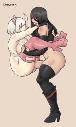 1boy 1boy1girl 1girls 2d after_kiss androgynous arc_system_works big_ass big_breasts big_butt big_penis big_thighs black_hair blush boots carrying carrying_partner carrying_person carrying_position elphelt_valentine femboy femboy_on_female femboydom feminine_faced_male feminine_male fighting_game goth guilty_gear guilty_gear_strive hands_on_shoulders heels horny_female huge_ass huge_breasts huge_cock huge_thighs human human_female humanoid long_hair mr_foxy15 open_mouth otoko_no_ko penetration rough_sex sex short_hair socks sweat sweaty testament_(guilty_gear) topwear wet wet_body wet_clothes white_hair