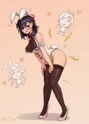 1girls ayase_yuu bunny_ears bunnysuit female phase_connect phase_connect_jp razpaz virtual_youtuber