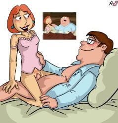 artstyle_imitation classic couple cute family_guy heart heart_symbol heterosexual lois_griffin love_them peter_griffin reference_image risobase screenshot tagme the_best_couple_ever