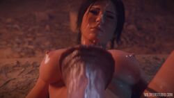 1boy 3d animated anus between_breasts evilaudio female horse_penis huge_cock interspecies lara_croft male nude nude_female rubbing_pussy straight tagme titjob tomb_raider uncensored vagina video voice_acted watermark wildeerstudio zerodiamonds zoophilia