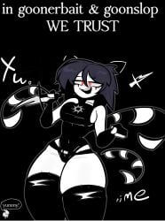 big_eyes big_thighs boobs_bigger_than_head forsaken_(roblox) huge_thighs juicy_thighs large_thighs looking_at_viewer merricuwu messy_hair pants_pull pants_pulled_down roblox roblox_game robloxian sharp_nails tagme tail thick_thighs thighhighs thighs tits_bigger_than_head two_time_(forsaken)