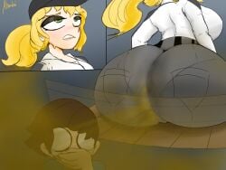 aged_up atomboi_(artist) fart fart_fetish fat_ass five_nights_at_freddy's five_nights_at_freddy's:_security_breach gregory_(fnaf) sitting stinky unaware vanessa_(fnaf)