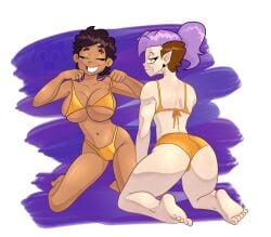 amity_blight booty breasts disney_channel golden_bikini hottest luz_noceda sexy_pose the_owl_house thick_ass thick_thighs voluptuous voluptuous_female yuri