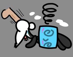 1boy 1futa anthro big_dom_small_sub big_penis blushed_face blushing_futa bunny_ears bunny_tail edit edited edited_art eiscue fainted fainted_eyes futa/male futanari ice_cube intersex interspecies lt-snivy male male/futa male_on_futa medium_ass penguin penguin_futa penguin_girl pokemon pokemon_(species) small_breasts small_penis straight sweat_clouds throbbing_penis unseen_male