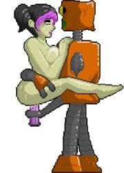 animated breasts dildo_insertion female loop nude_female pixel_art robot sex sexums_(artist) simply_mindy vaginal_penetration