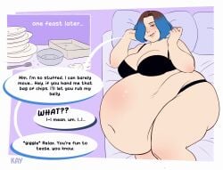 1girls 2024 2girls after_eating aroused aroused_by_another ass_expansion ass_growth bed bedroom bedroom_eyes bedsheets belly belly_expansion belly_focus belly_growth belly_overhang belly_rolls belly_rub belly_rub_request bent_arm big_belly big_breasts big_thighs black_bra black_bra_straps black_panties bloated bloated_belly blue_hair blue_hair_female blush bob_cut bra bra_strap breasts brown_hair brown_hair_female cleavage closed_mouth closed_mouth_smile come_hither comic commission confident confident_female dialogue dyed_hair empty_plates english_dialogue english_text enjoying_expansion expansion expansion_sequence eyeliner fat fat_arms fat_belly fat_female fat_fetish fat_legs fat_rolls fat_thighs fat_woman feedee feederism female female/female female_only flirting flustered fork full_lips giggling gluttony half-closed_eyes hand_in_hair hazel_eyes high_res high_resolution highres huge_ass huge_belly huge_thighs inviting inviting_to_bed kay_inthedark light-skinned_female light_skin lingerie lingerie_only looking_at_viewer love_handles loving_it lying_on_bed lying_on_side massive_belly medium_hair monologue napkin navel obese obese_female oc offscreen_character original original_character outgrowing_clothes overweight overweight_female panels panty_peek part_of_a_set parted_hair partially_clothed partially_clothed_female pillow pinup plate plates rhea_maybrook roots_showing seductive seductive_look sequence shy shy_girl side_view signature simple_background skindentation smile solo_focus speech_bubble spillage stuffed_belly stuffing stuttering talking talking_to_another teasing text thick_thighs thigh_expansion thigh_growth thought_bubble thunder_thighs two_tone_hair undersized_bra undersized_clothing weight_gain weight_gain_female weight_gain_sequence yumiko_(the_k64) yuri