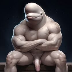 ai ai_generated beluga cetacean delphinoid mammal marine monodontid toothed_whale