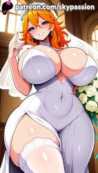 1girls 2025 ai_assisted ai_generated anime artist_name bangs black_clover blue_eyes blue_flower blue_rose blush bouquet breasts bridal_veil bust chest clothed_female covered_navel covered_nipples crown curtains curvy dress earrings eyebrows_visible_through_hair female female_focus female_only flower flower_earrings from_below giant_breasts hair_between_eyes heavy_breasts hi_res high_quality high_resolution highres holding_bouquet huge_boobs huge_breasts indoors jewelry long_hair looking_at_viewer massive_boobs massive_breasts mereoleona_vermillion nail_polish patreon patreon_username purple_rose rose skypassion smile solo stable_diffusion teeth thick_thighs thighhighs thighs veil watermark wedding_dress wedding_veil white_legwear white_rose window