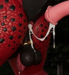 2025 3d_(artwork) absurd_res accessory after_anal after_sex animal_genitalia animal_penis anus balls black_balls black_body black_scales bodily_fluids cock_ring cum cum_in_ass cum_inside cum_on_balls cum_on_penis cum_string digital_media_(artwork) dragon duo equine_genitalia equine_penis feral feral_penetrated flardred forest gaping gaping_anus genital_fluids genitals gold_(metal) hi_res jewelry leaking leaking_cum male male/male mythological_creature mythological_scalie mythology outside penetration penis penis_accessory penis_jewelry perineum plant raised_tail ray_vanhem red_body red_scales ridged_penis scales scalie sheath tail tree ventral_scales