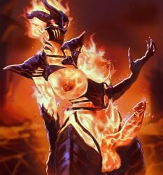 1futa atrona balls bethesda_softworks big_breasts big_penis busty daedra dick dickgirl fire fire_penis flame flame_atronach flame_hair futa_only futanari huge_breasts kahaba_e large_breasts large_penis monster monster_futa nipples oblivion the_elder_scrolls
