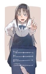 angry brown_hair female mind_control phone pink8039 pointing pointing_at_viewer tohno_akiha tsukihime tsukihime_(remake)