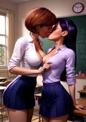 2girls adult_and_teenager age_difference ai_generated animated civitai disney hailuoai height_difference helen_parr incest inminent_sex kissing mikey-rg97 milf mother_and_daughter no_sound pixar school_uniform shorter_than_30_seconds tagme teenager the_incredibles video violet_parr yuri