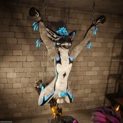 1:1 3d_(artwork) 4k absurd_res animal_genitalia animal_penis anthro anthro_on_anthro arm_warmers armwear ball_gag ball_rope ball_stretching balls biped black_body black_boots black_clothing black_footwear black_fur black_shoes blender_(artwork) blender_cycles blindfold blue_body blue_fur blue_penis bodily_fluids bondage bondage boots bound canid canine canine_genitalia canine_penis canis chains chair claws clothed clothing cock_and_ball_torture cuff_(restraint) cuffs_(clothing) cum cum_dripping_from_penis cum_on_penis depth_of_field digital_media_(artwork) dominant dragonplayer dragonplayer_(character) duo erection feet foot_fetish foot_play footwear fox fur furniture gag gagged genital_fluids genital_rope genital_torture genitals grey_body grey_fur hair hi_res hindpaw inside knot latex latex_clothing latex_legwear latex_thigh_highs leg_warmers legwear male male/male mammal metal_cuffs multicolored_body nude nurse_nozzle open_mouth orgasm pain paws penis reflection restraints rexouium rope rope_around_balls sex shoes slim slim_anthro slim_male slim_sub smile submissive submissive_male suspension tail thigh_highs white_body white_fur