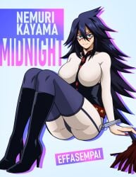 1girls boku_no_hero_academia effasempai female midnight_(my_hero_academia) my_hero_academia nemuri_kayama solo solo_female tagme
