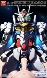 1girls ai_generated back_view being_held breasts cumming_inside cumming_inside_pussy cumming_inside_vagina female front_view gundam gundam_aerial gundam_suisei_no_majo hand_on_butt humanoid looking_at_viewer mecha mobile_suit robot robot_girl thick_ass thick_thighs tight_ass vagina vaginal_penetration vaginal_sex