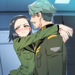 absurd_res absurdres ai_generated blue_thighhighs blush challia_bull color comoli_harcourt darklust female gundam gundam_gquuuuuux hi_res high_resolution highres human large_breasts military military_uniform motion_blur motion_lines novelai self_upload speed_lines sweat tagme thigh_boots thigh_highs thighhighs uncensored