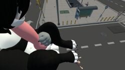 autoblowjob black_hair blowjob crushing crushing_tiny_person feet foot_crush foot_fetish foot_squish giant_male giantess giantess_crush giantess_feet legwear macro masturbation micro mrhighvoice scarf shark squish squishing sucking_own_penis sucking_penis tagme video vrchat